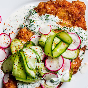 Recetas de pollo a la milanesa con salsa Maggi Ranch