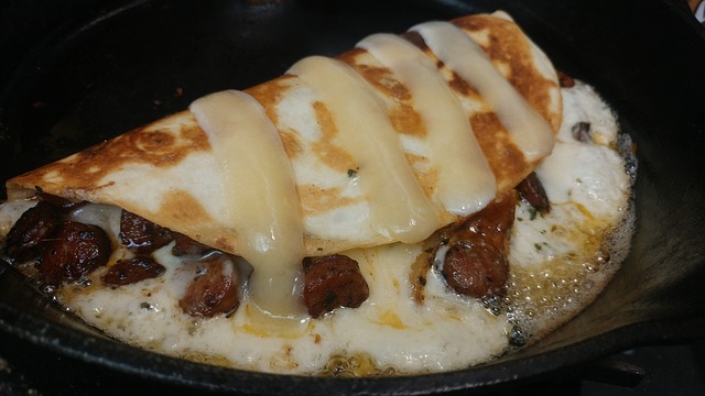 Quesadilla de res con crema