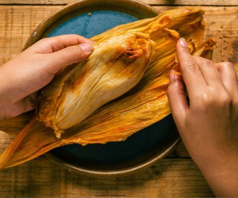 Tamales Rápidos De Chile Rojo, Chile Verde Y Pollo