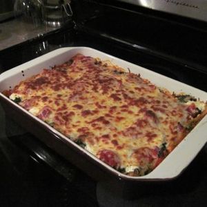 Lasaña De Frijoles Negros y Vegetales