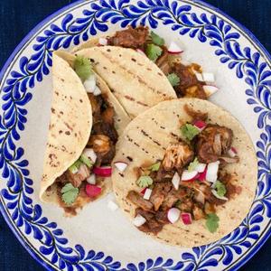 Tacos De Puerco Adobado